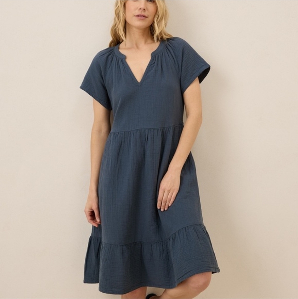 Elegant Blue Women's Dress